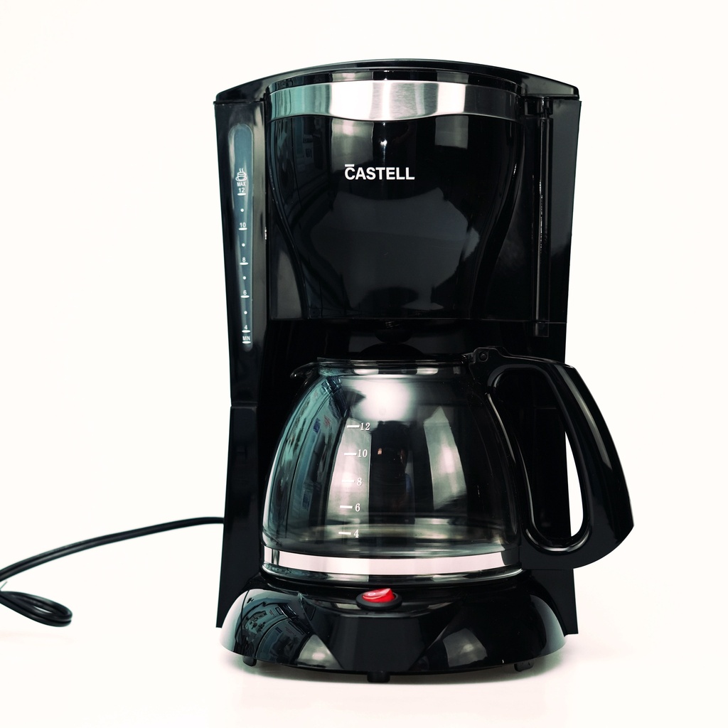 CAFETERA BASE TERMICA 1.2LT DE 900WATTS 12 TAZAS 110V-60HZ NEGRO/-CASTELL