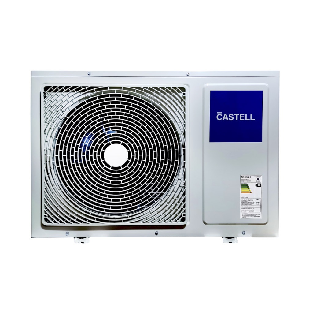 AIRE ACONDICIONADO SPLIT 12MIL BTU R410A SILVER/-CASTELL