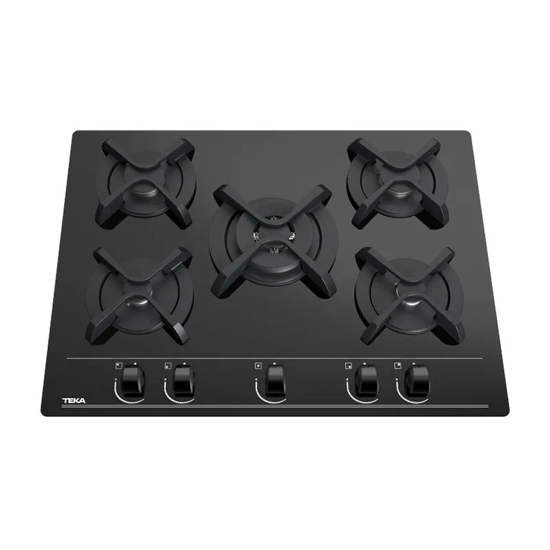 ENCIMERA EMPOTR A/GAS CRISTAL 5Q 70CM POTENCIA 1100W 48X57X4.9CM -TEKA