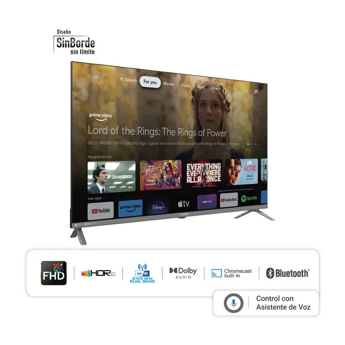 TELEVISOR LED SMART FHD 42&quot; GOOGLE TV NEGRO/-HYUNDAI