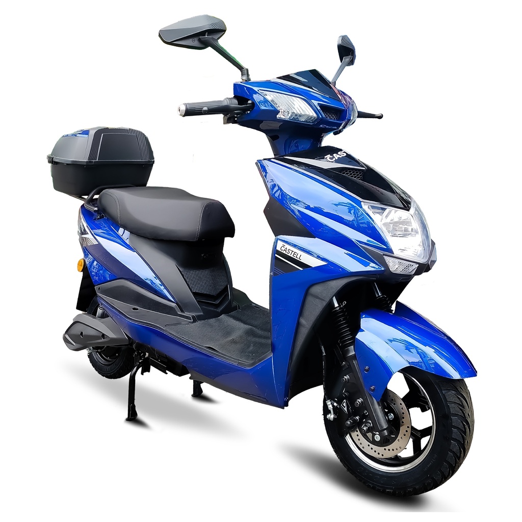 MOTO ELECTRICA EM-01 CON USB DE PASEO 2024 CHINA 1200W 60V Y 20AH 65-80KM 49X85X165CM -CASTELL