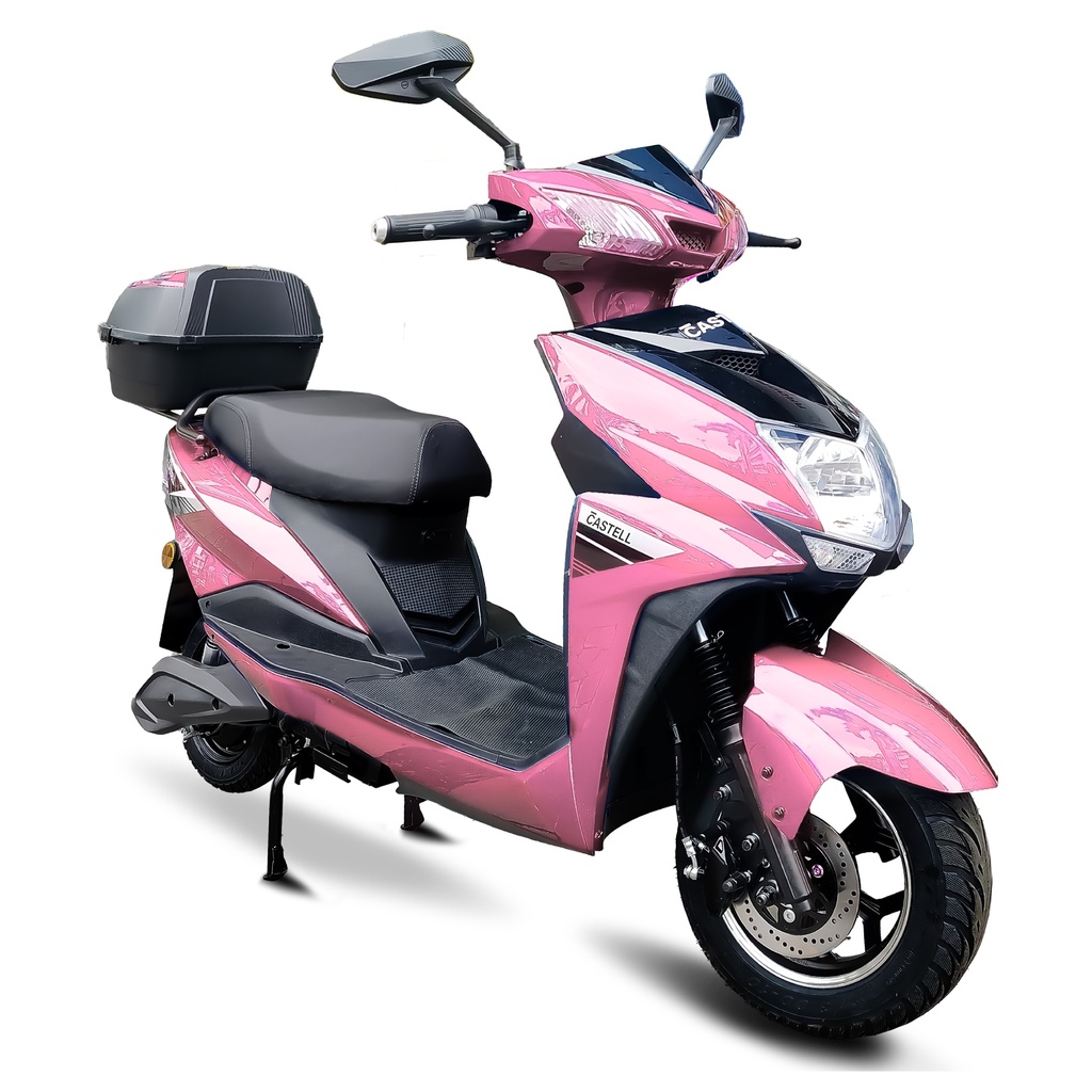 MOTO ELECTRICA EM-01 CON USB DE PASEO 2024 CHINA 1200W 60V Y 20AH 65-80KM 49X85X165CM -CASTELL