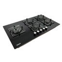 ENCIMERA A GAS 5Q VIDRIO TEMPLADO NEGRO RCA