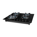 ENCIMERA LONDON I A GAS 4Q VIDRIO TEMPLADO NEGRO BP