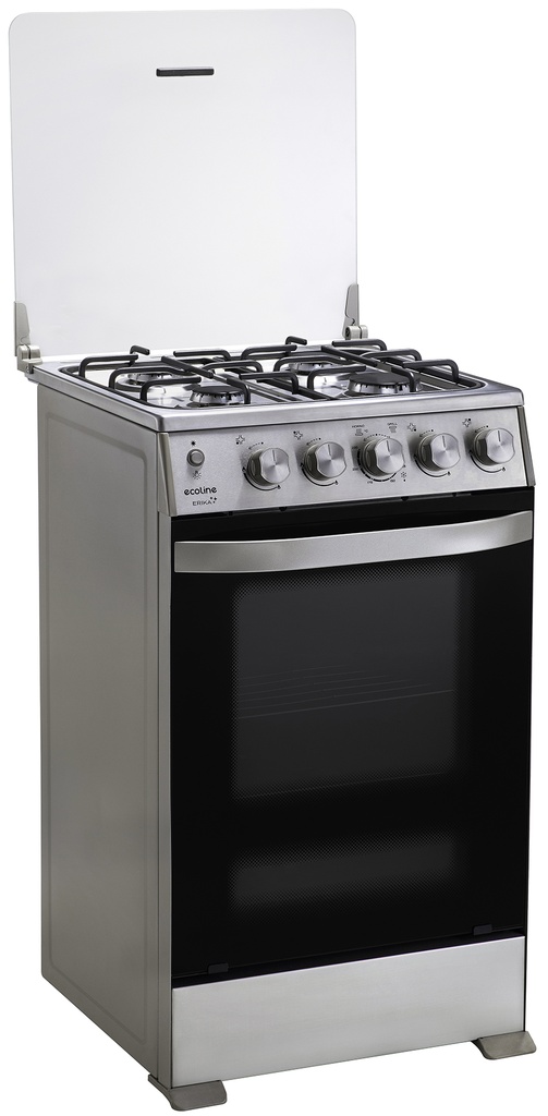 COCINA ERIKA 21&quot; 4Q HORNO CON GRILL INOX/-ECOLINE