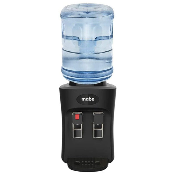 DISPENSADOR DE AGUA CALIENTE 85°C FRIA3ºC TOP LOAD 27.9X31.6X41.5CM NEGRO/-MABE