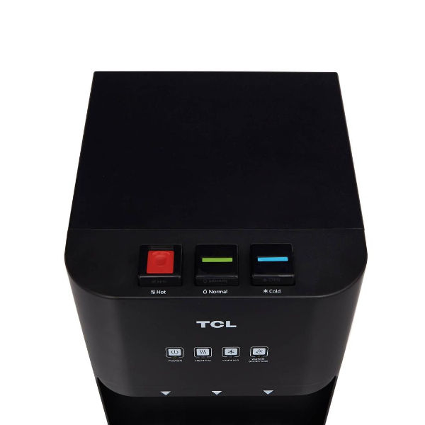 DISPENSADOR DE AGUA TCL NEGRO CON AGUA AL CLIMA, FRIA, CALIENTE