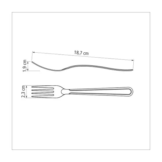 TENEDOR DE MESA MALIBU 12UND -TRAMONTINA