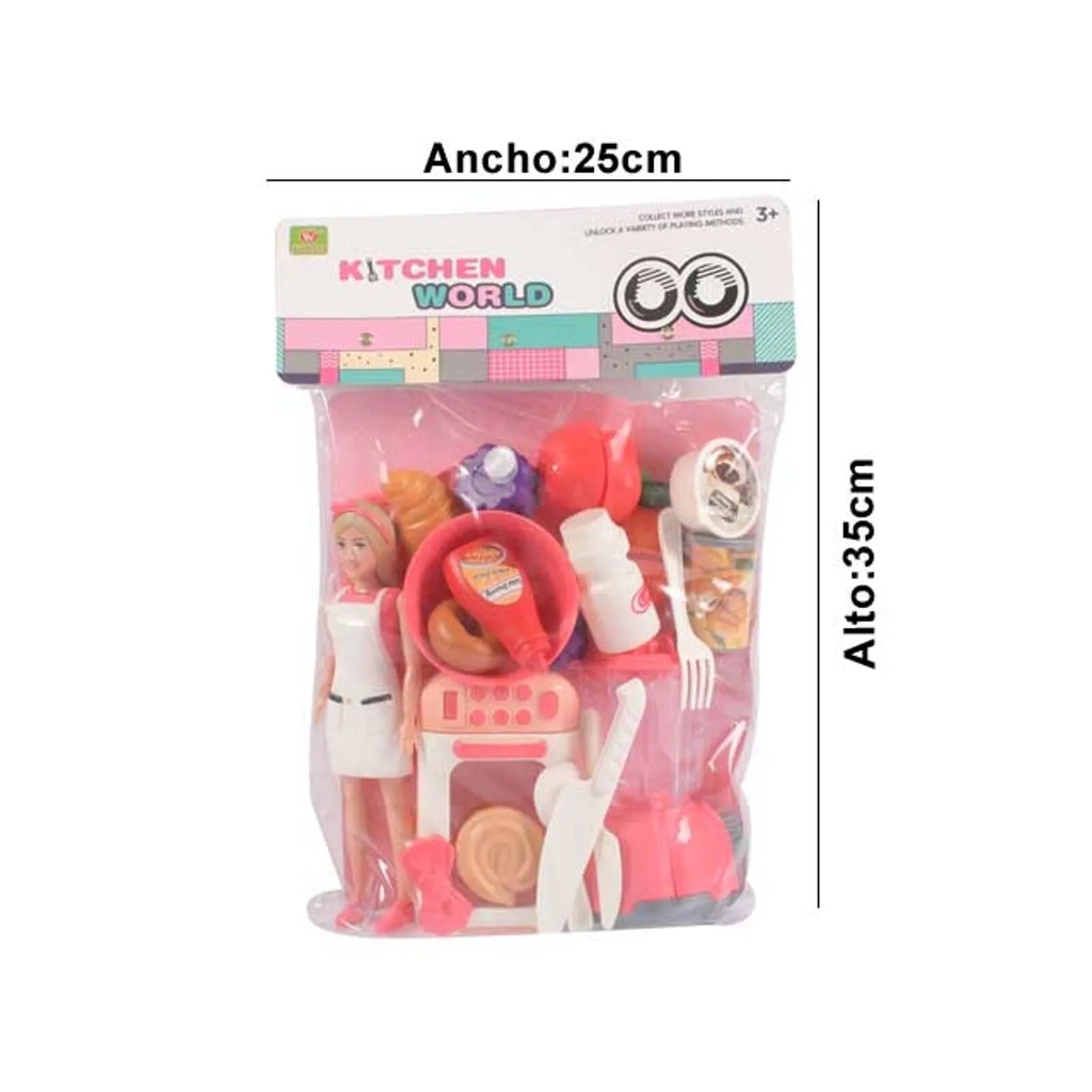 JUGUETE JUEGO COCINA EN FUNDA -ALESSA