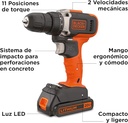 TALADRO ATORNILLADOR INALAMBRICO 20V -BLACK DECKER