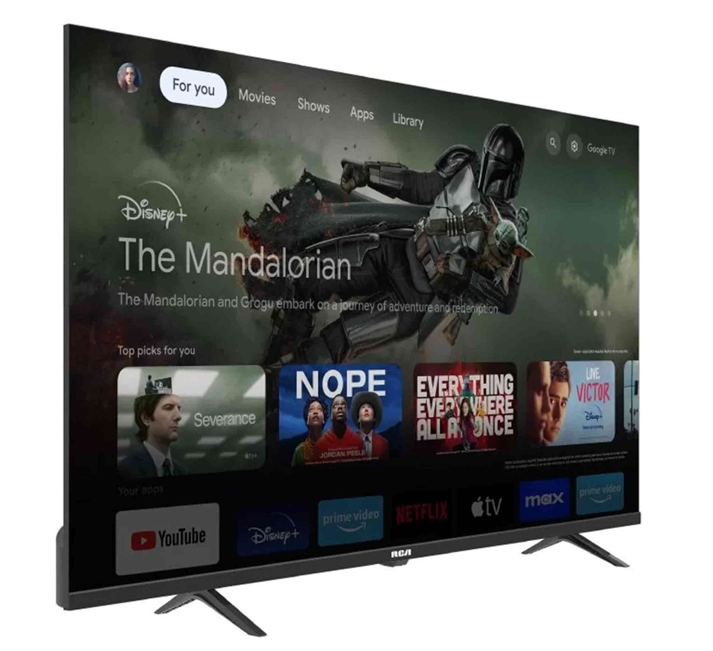 TELEVISOR SMART UHD QLED 4K 65&quot; ANDROID GOOGLE BLUETOOTH NEGRO/-RCA