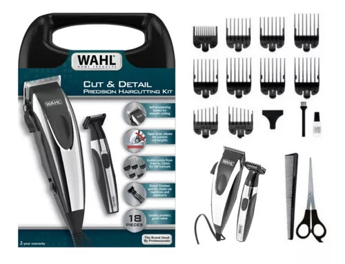 MAQUINA DE CABELLO 18 PIEZAS NEGRO/CROMA -WAHL