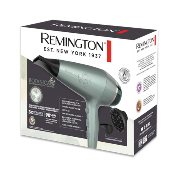 SECADORA DE CABELLO ALOE VERA Y ROSA MOSQUETA -REMINGTON