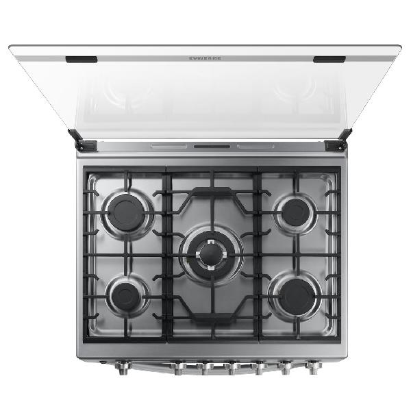 COCINA A GAS 5Q PARRILLA DE HIERRO FUNDIDO ENC/ELC PLATA/-SAMSUNG