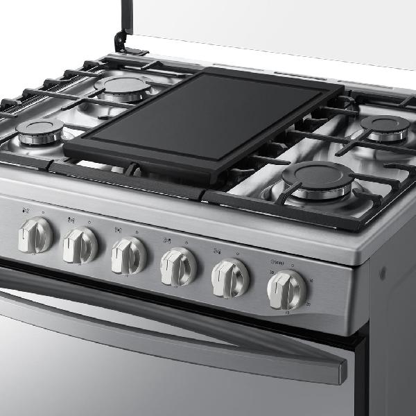 COCINA A GAS 5Q PARRILLA DE HIERRO FUNDIDO ENC/ELC PLATA/-SAMSUNG