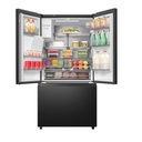 REFRIGERADORA SBS FRENCH DOOR 674LT 2 PUERTAS Y 1 BANDEJA 73X91X179CM NEGRO/-INDURAMA