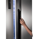 REFRIGERADORA SYDE BY SYDE INVERT 566LT LAMINA ANNTIHUELLA 73X98X189 CROMA - INDURAMA