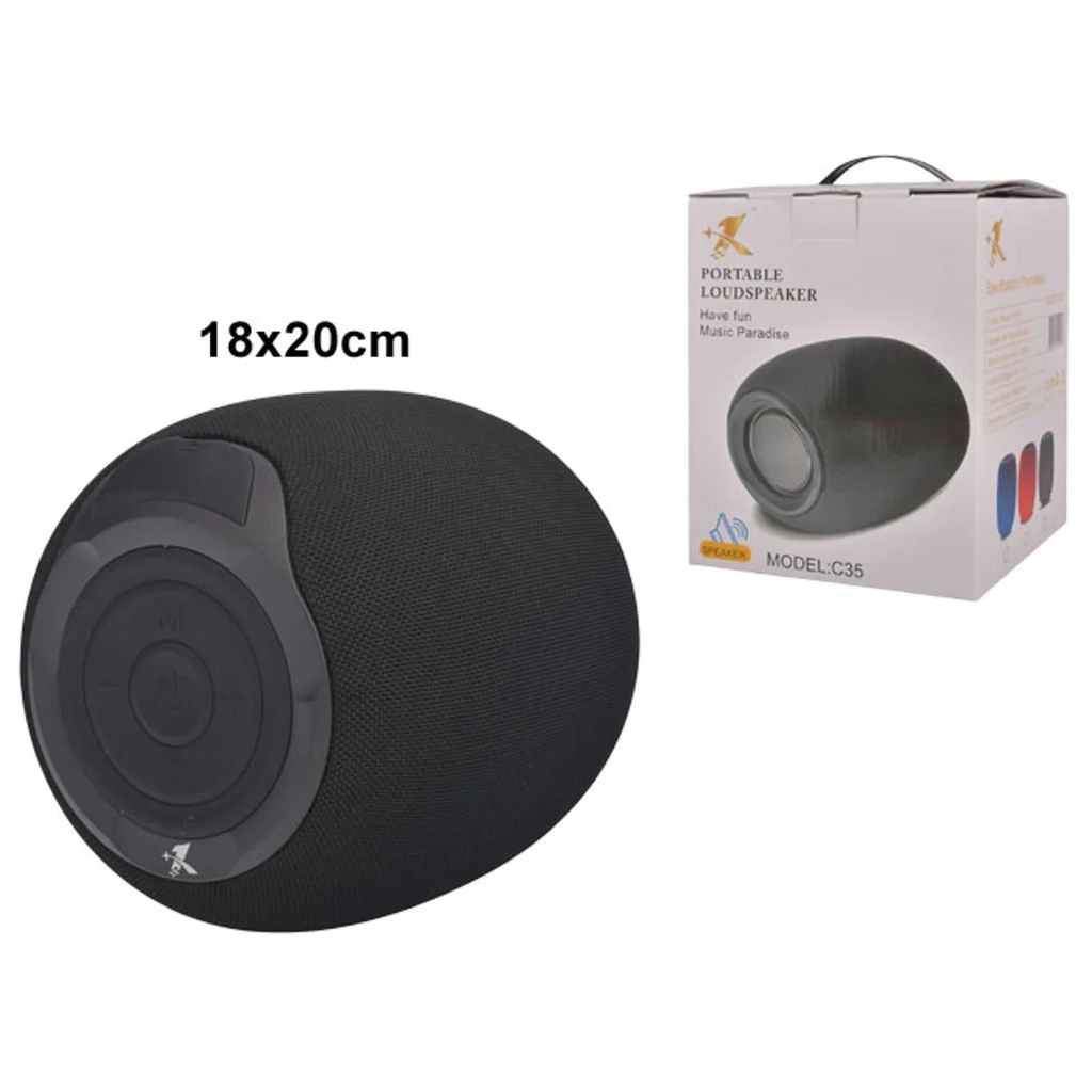 PARLANTE PORTÁTIL CON CABLE USB Y AUX 20W -ALESSA
