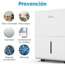 DESHUMIFICADOR  50 PINTAS 115V BLANCO/-MIDEA
