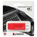 FLASH MEMORY 64GB GEN 1 EXODIA ROJO/-KINGSTON