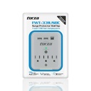 PROTECTOR D/VOLTAJE  110V 3USB 1875W BLANCO/-FORZA