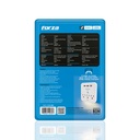 PROTECTOR D/VOLTAJE  110V 3USB 1875W BLANCO/-FORZA