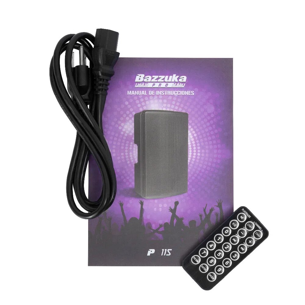 BAZZUKA PARLANTE ACTIVO 15&quot;X 2 SERIE PROFESIONAL MAGNETO 60 OZ / MODELO: BZK P 115