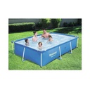 PISCINA TUBO CUADRADA DE 256X170X61CM CELESTE