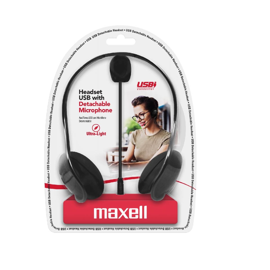 AUDIFONO DIADEMA C/MICRO USB (6173) - MAXELL