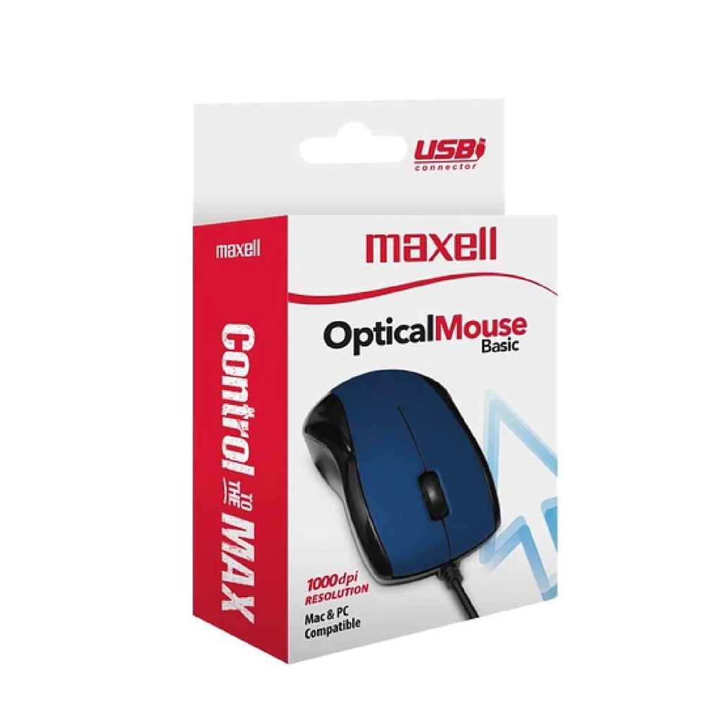 MOUSE ALAMB SENSOR OPTICO AZUL - MAXELL