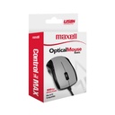 MOUSE OPTICO COMPUTADORA GRIS  - MAXELL