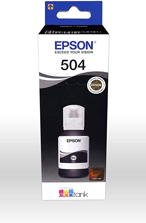 TINTAS/CARTUCHOS C13T03N12A 504 ECO TANK NEGRO - EPSON