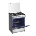 COCINA A/GAS TURIN ZAFIRO 5Q C/GRILL 64X76X95 INOX/-INDURAMA