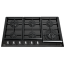ENCIMERA EMPOTR A/GAS CRISTAL 6Q 90CM NEGRO - TEKA