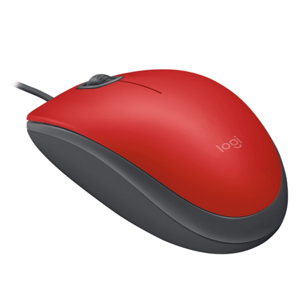 MOUSE OPTICO CABL SILENT USB ROJO