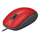 MOUSE OPTICO CABL SILENT USB ROJO