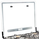 COCINETA A/GAS FLORENCIA CON TAPA VIDRIO 4Q INOX - ECOLINE