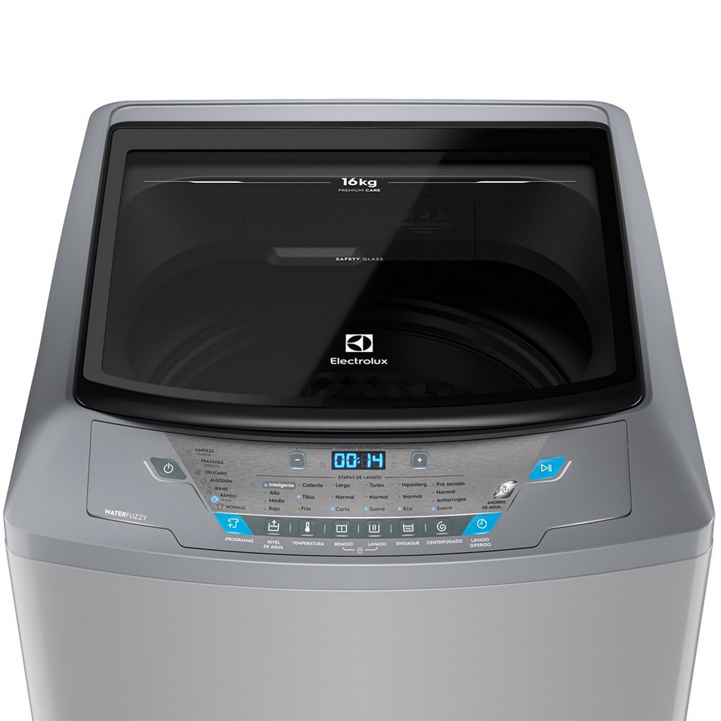 LAVADORA ECO FUZZY 16KG FILTRO DE NANO COBRE 35LB 81X76X123 CROMA/-ELECTROLUX