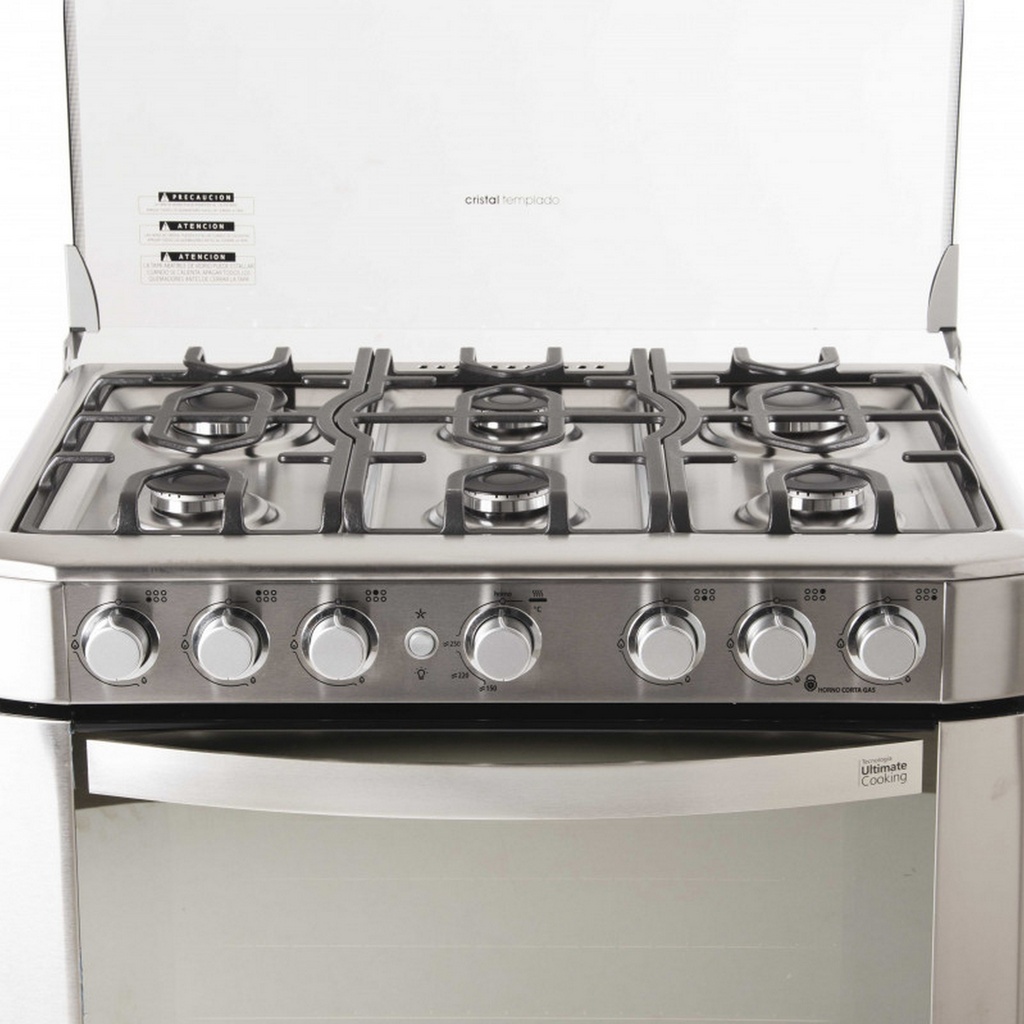 COCINA A GAS 76CM ENC/ELEC 6Q 60X76X93CM INOX/-MABE