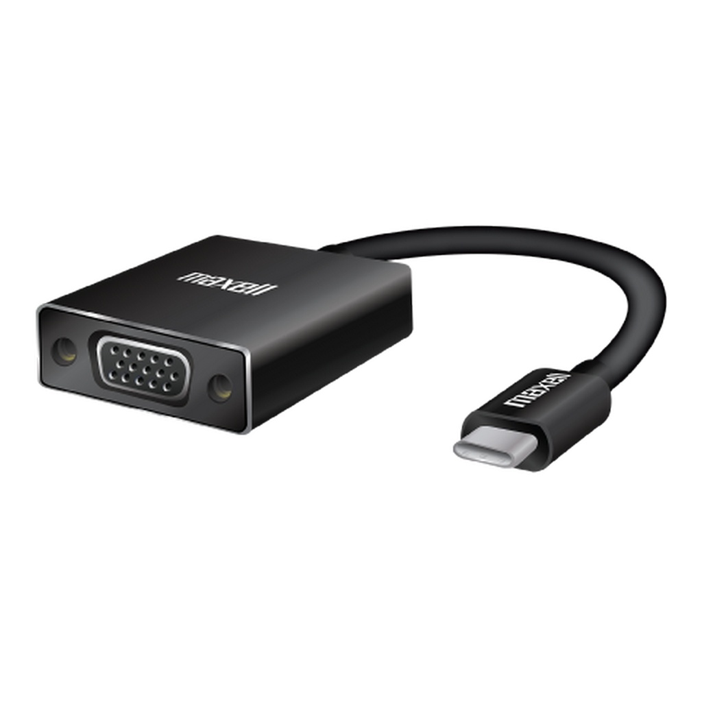 ADAPTADOR USB C - VGA NEGRO - MAXELL