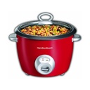 OLLA ARROCERA PARA 20 TAZAS ROJO GRIS HAMILTON BEACH 37538N