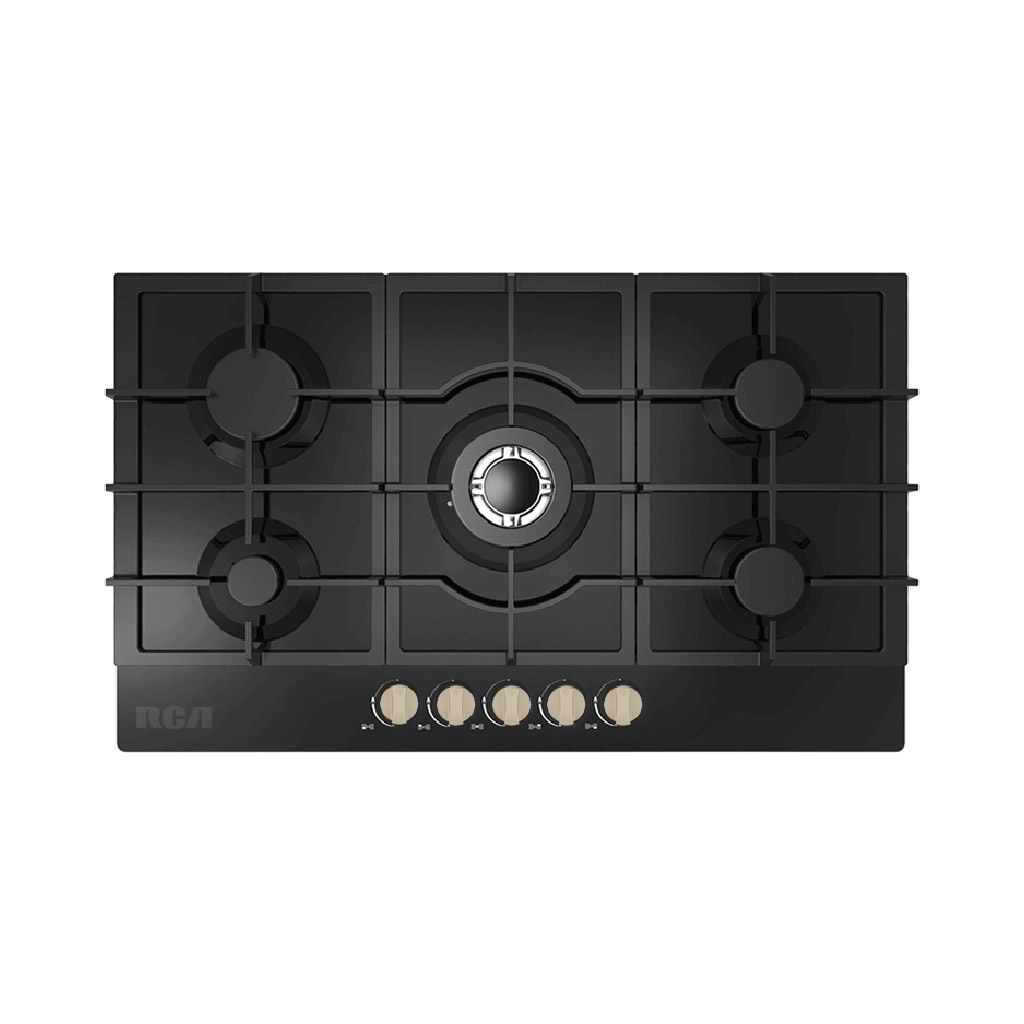 &quot;ENCIMERA A GAS RCA 90G50ME060 5 QUEMADORES VITROCERAMICA HORNILLAS ANTI DERRAMES&quot;