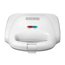 SANDUCHERA ANTIHADERENTE DE 820W BLANCO/-BLACK DECKER