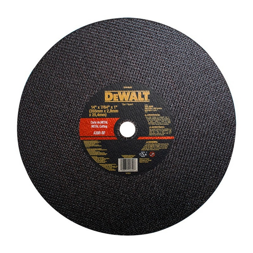 DISCO DE CORTE METAL 14&quot;X3/32&quot; -DEWALT