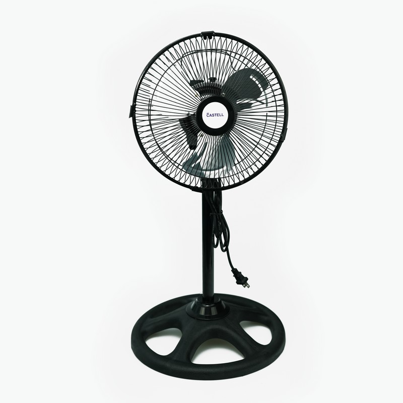 VENTILADOR 3EN1 360 GRADOS 10PLG 3 ASPAS NEGRO - CASTELL MY-1088R NEGRO