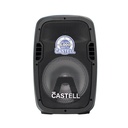 CAJA AMPLIFICADA RECARGABLE CON BLUETOOTH USB MP3 5000W POTENC NEGRO/-PROD