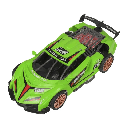CARRO DEPORTIVO A FRICCION CON LUCES &amp; SONIDOS 720217 VERDE/CLARO-ALESSA