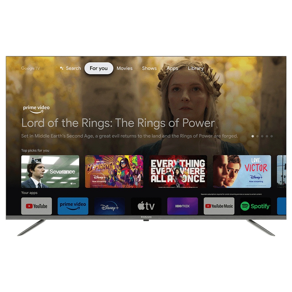 TELEVISOR INDURAMA 65 PROCESADOR QUADCORE 1.5GHZ 2GB RAM 16GB BLUETOOTH 5.1  WIFI 2.4 NEGRO/-INDURAMA