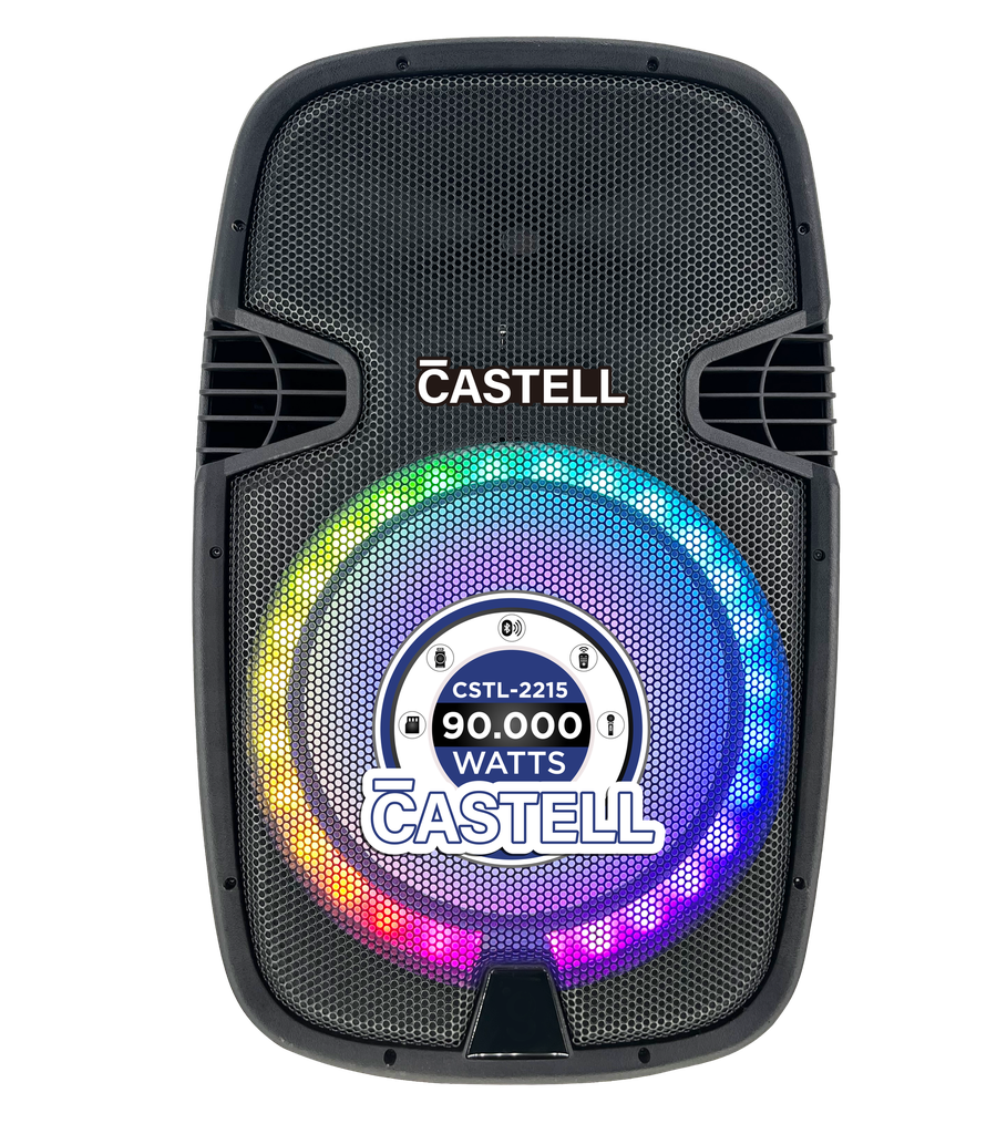 CAJA AMPLIFICADA DE 15&quot;  90.000W PMPO NEGRO/-CASTELL