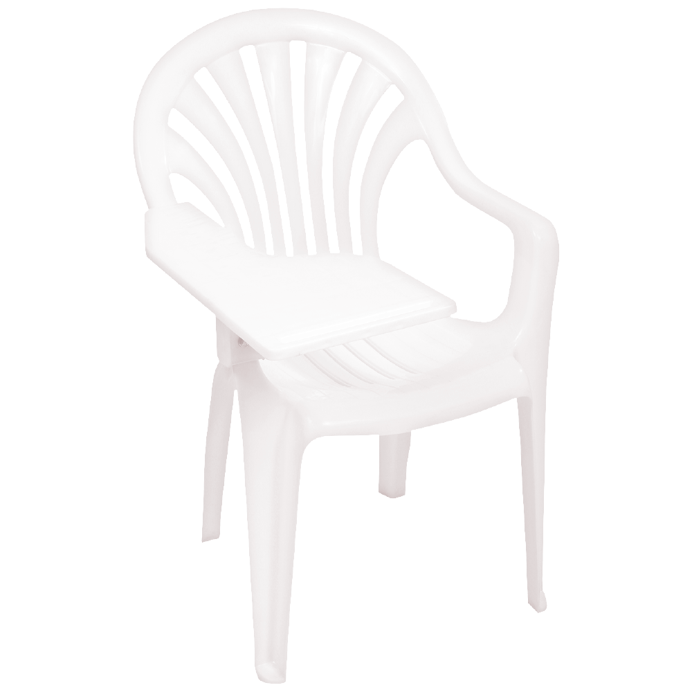 SILLA PUPITRE ROMA BLANCO/-PLAPASA